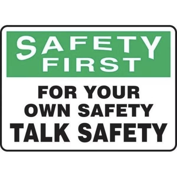 Accuform OSHA SAFETY FIRST SAFETY SIGN FOR MGNF904VP MGNF904VP - main